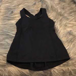 Lululemon black criss cross shirt